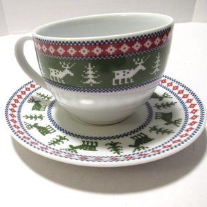Reindeer Cup and Saucer